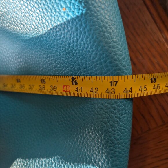 Michael Kors Blue/White Tote Bag Jet Set Large Leather Travel Lightweight Purse - Picture 5 of 5